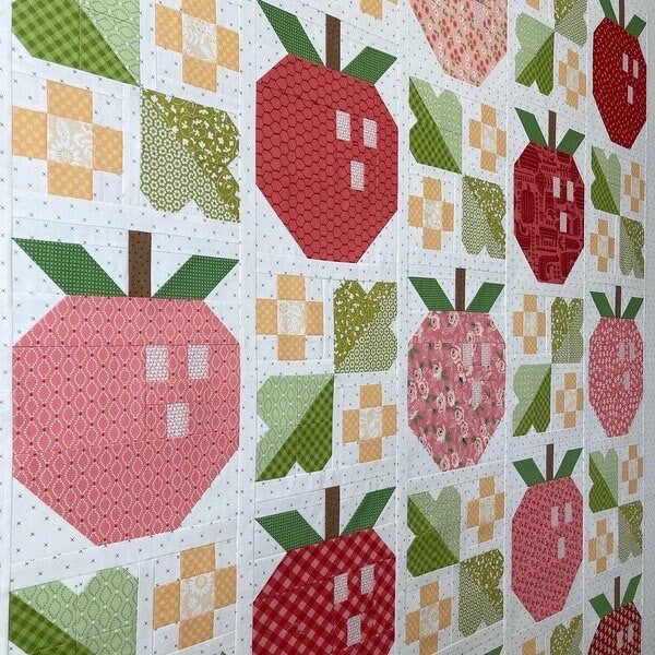 Pen + Paper Patterns Pineberry Quilt Pattern Finished Size: 60.5"x68.75" (Optional Fineline Glue Tip Sets)