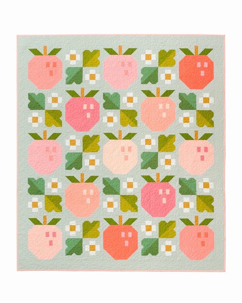 Pen + Paper Patterns Pineberry Quilt Pattern Finished Size: 60.5"x68.75" (Optional Fineline Glue Tip Sets)