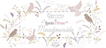 LAST BOLT!! Lewis & Irene Meadowside Fabric Collection Seeds of Solitude on Antique Gold Premium 100% Cotton Quilt Shop Quality Fabrics