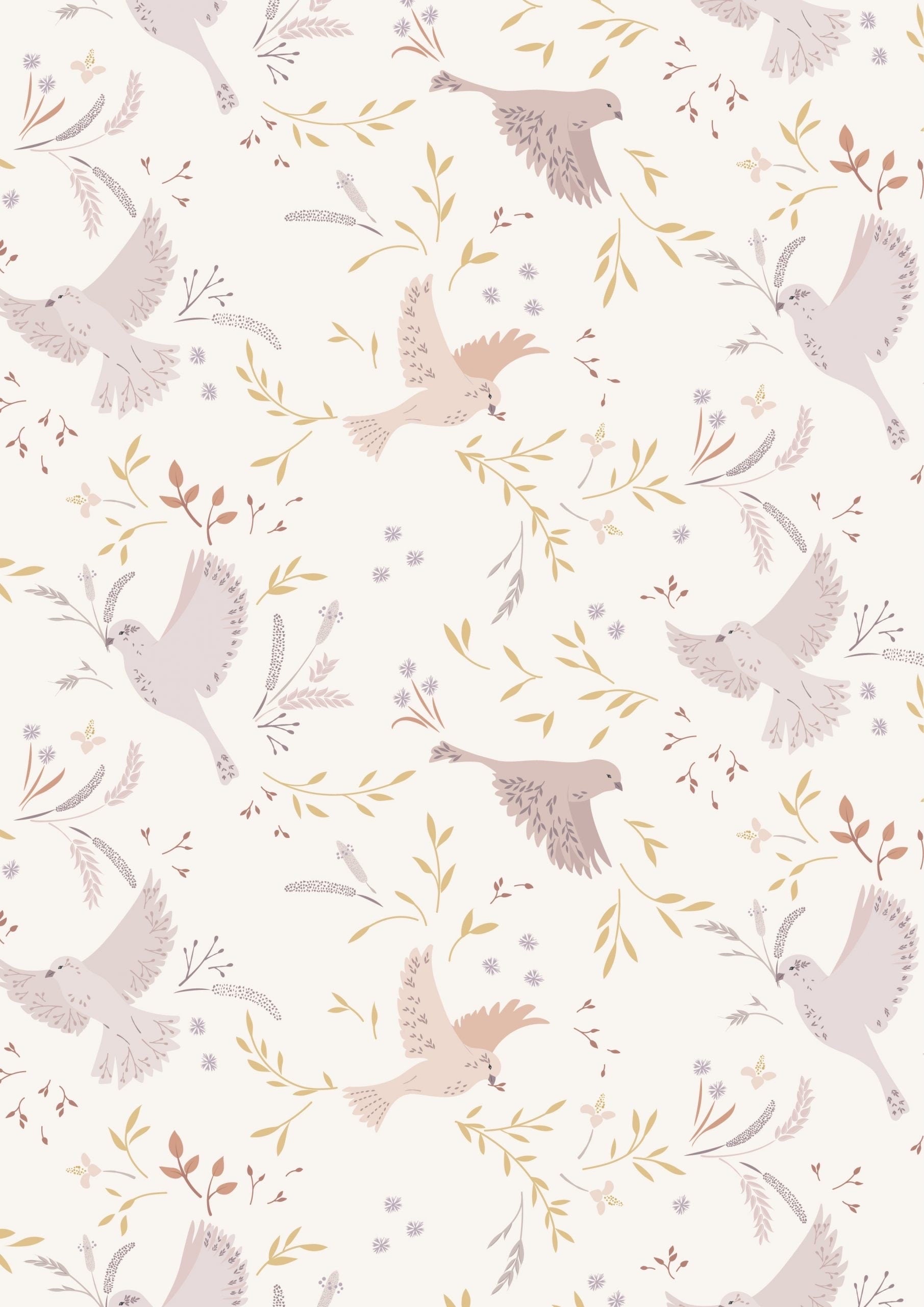 Lewis & Irene Meadowside Fabric Collection Meadow Call on Cream Premium 100% Cotton Quilt Shop Quality Fabrics