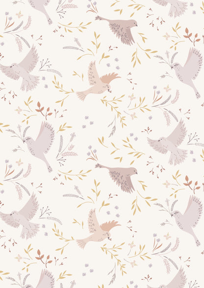 Lewis & Irene Meadowside Fabric Collection Meadow Call on Cream Premium 100% Cotton Quilt Shop Quality Fabrics