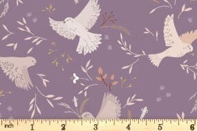 Lewis & Irene Meadowside Fabric Collection Meadow Call on Lavender Premium 100% Cotton Quilt Shop Quality Fabrics