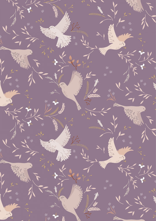 Lewis & Irene Meadowside Fabric Collection Meadow Call on Lavender Premium 100% Cotton Quilt Shop Quality Fabrics