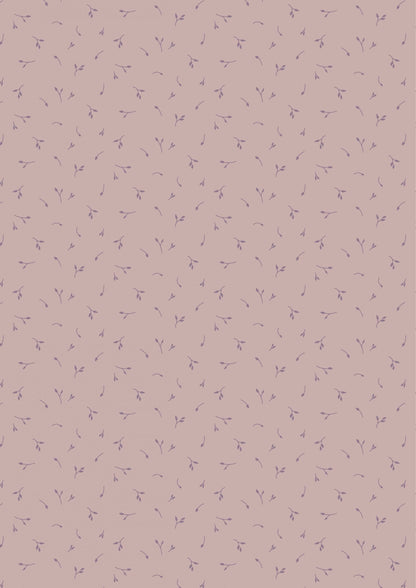 Lewis & Irene Meadowside Fabric Collection Seeds of Solitude on Light Purple Taupe Premium 100% Cotton Quilt Shop Quality Fabrics