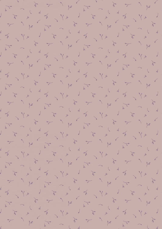 Lewis & Irene Meadowside Fabric Collection Seeds of Solitude on Light Purple Taupe Premium 100% Cotton Quilt Shop Quality Fabrics