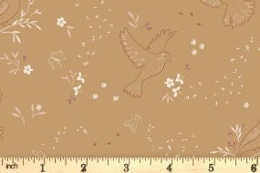 Lewis & Irene Meadowside Fabric Collection Small Seeds on Mustard Yellow Premium 100% Cotton Quilt Shop Quality Fabrics