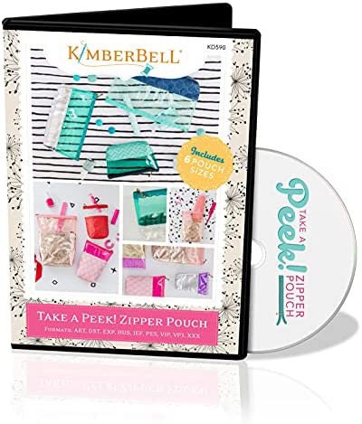 RETIRED!! Kimberbell Take A Peek Pouches Machine Embroidery CD