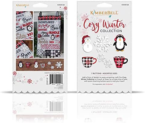 RETIRED!! Kimberbell Kimberbellishments Cozy Winter Buttons