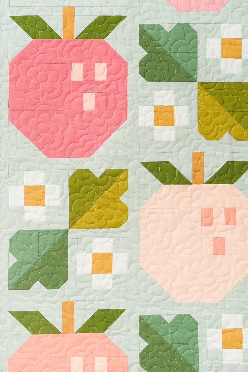 Pen + Paper Patterns Pineberry Quilt Pattern Finished Size: 60.5"x68.75" (Optional Fineline Glue Tip Sets)