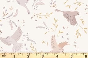 Lewis & Irene Meadowside Fabric Collection Meadow Call on Cream Premium 100% Cotton Quilt Shop Quality Fabrics