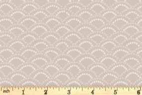 Lewis & Irene Shinrin Yoku Fabric Collection Fans on Natural Premium 100% Cotton Quilt Shop Quality Fabrics