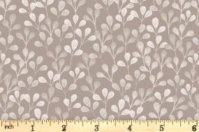 Lewis & Irene Shinrin Yoku Fabric Collection Leaves on Warm Stone Premium 100% Cotton Quilt Shop Quality Fabrics