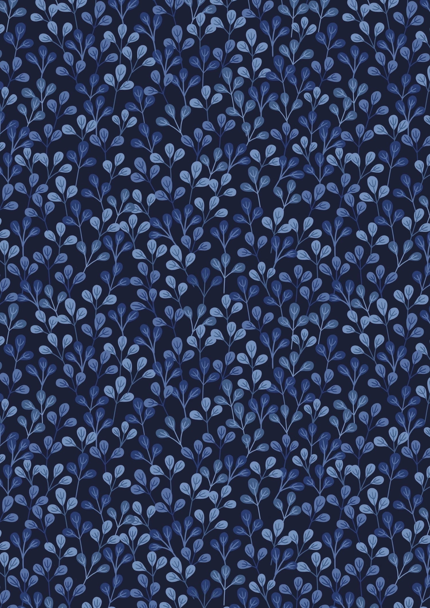 Lewis & Irene Shinrin Yoku Fabric Collection Leaves on Deep Ocean Premium 100% Cotton Quilt Shop Quality Fabrics