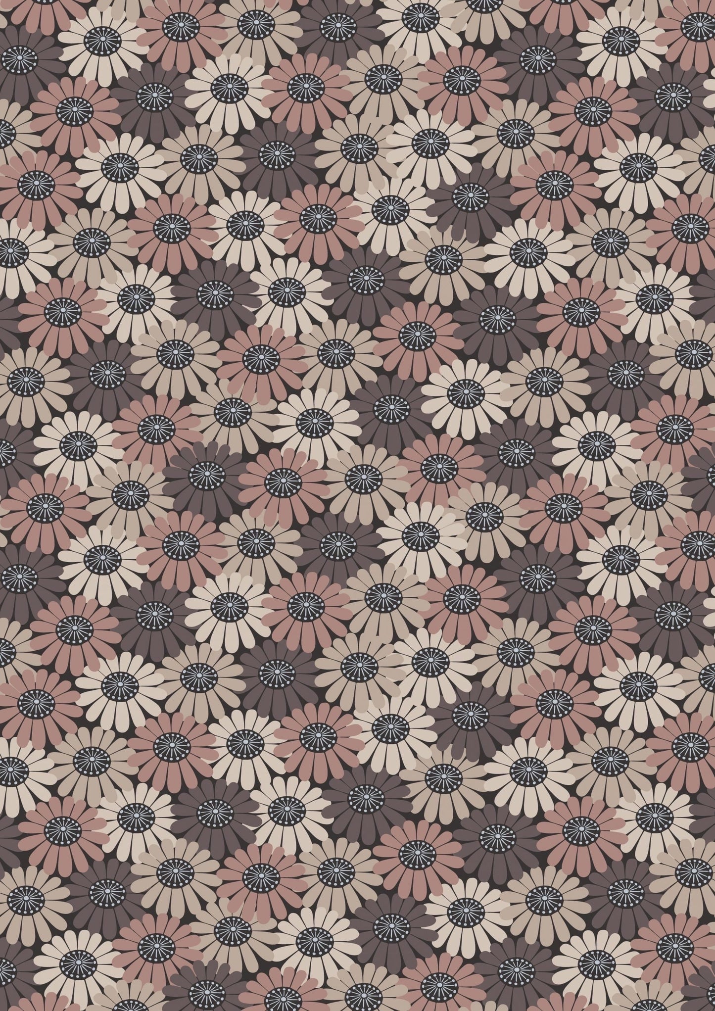 Lewis & Irene Shinrin Yoku Fabric Collection Compact Floral Browns Premium 100% Cotton Quilt Shop Quality Fabrics