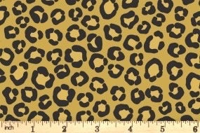 Lewis & Irene Small Things Wild Animals Fabric Collection Leopard Premium 100% Cotton Quilt Shop Quality Fabrics