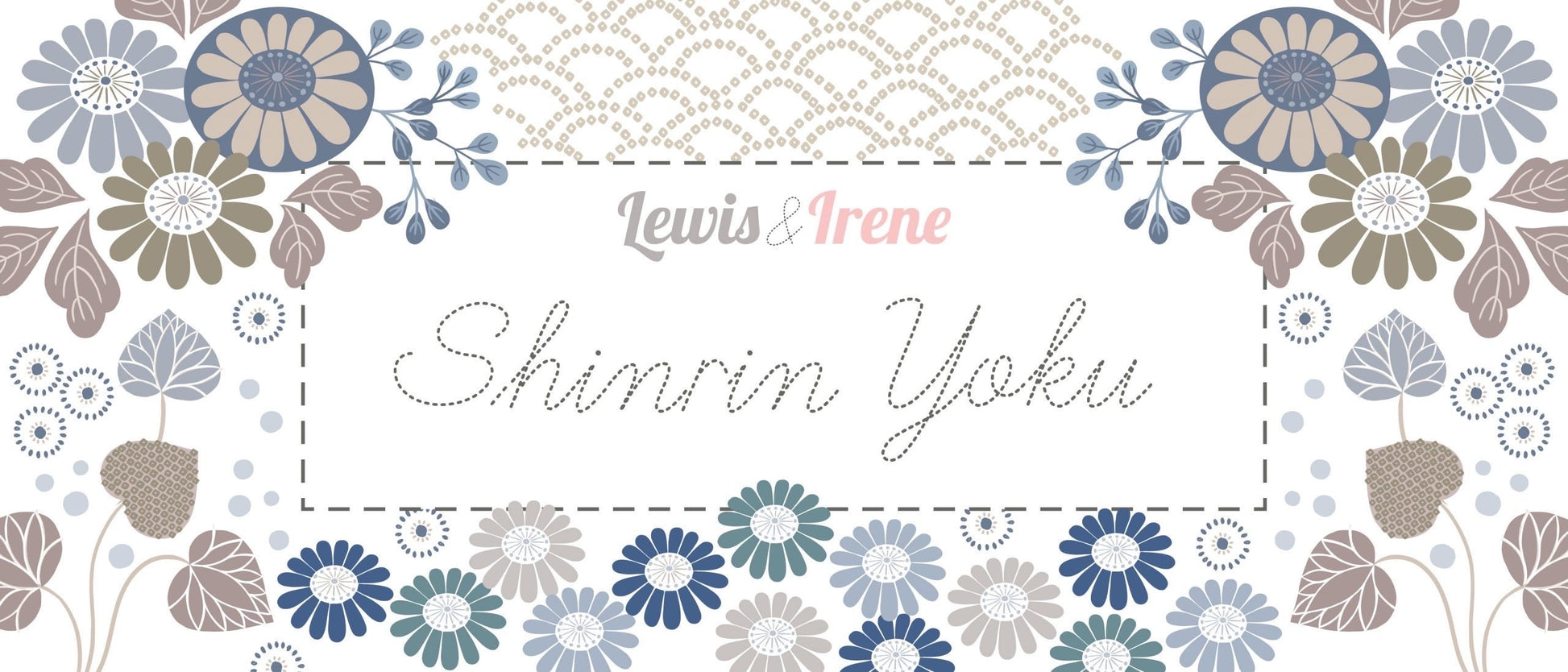 Lewis & Irene Shinrin Yoku Fabric Collection Floral on Dark Earth Premium 100% Cotton Quilt Shop Quality Fabrics