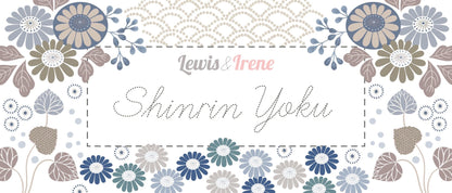 Lewis & Irene Shinrin Yoku Fabric Collection Leaves on Warm Stone Premium 100% Cotton Quilt Shop Quality Fabrics