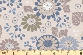 Lewis & Irene Shinrin Yoku Fabric Collection Floral on Natural Premium 100% Cotton Quilt Shop Quality Fabrics