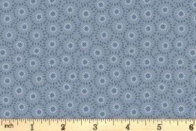 Lewis & Irene Shinrin Yoku Fabric Collection Small Floral on Winter Blue Premium 100% Cotton Quilt Shop Quality Fabrics