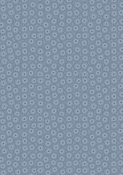 Lewis & Irene Shinrin Yoku Fabric Collection Small Floral on Winter Blue Premium 100% Cotton Quilt Shop Quality Fabrics