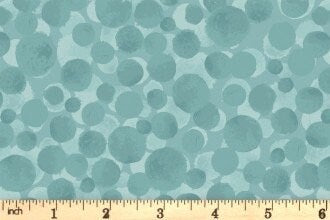 LAST BOLT! Lewis & Irene Bumbleberries Blenders Sea Blue BB332 Premium 100% Cotton Quilt Shop Quality Fabrics