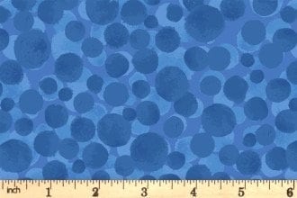 Lewis & Irene Bumbleberries Blenders Bright Coastal Blue BB342 Premium 100% Cotton Quilt Shop Quality Fabrics