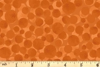 LAST BOLT! Lewis & Irene Bumbleberries Blenders Halloween Orange BB345 Premium 100% Cotton Quilt Shop Quality Fabrics