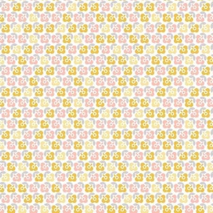 Maywood Studio Kimberbell Vintage Flora Fabric Collection Lucky Flower on Yellow Premium 100% Cotton Quilt Shop Quality Fabrics