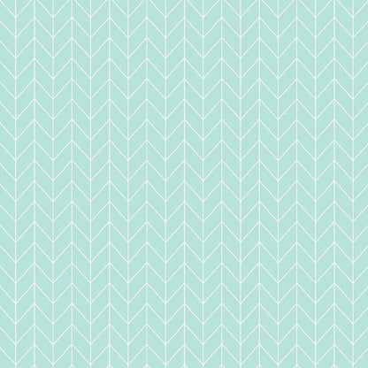 Maywood Studio Kimberbell Vintage Flora Fabric Collection Chevron on Aqua Premium 100% Cotton Quilt Shop Quality Fabrics