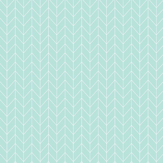 Maywood Studio Kimberbell Vintage Flora Fabric Collection Chevron on Aqua Premium 100% Cotton Quilt Shop Quality Fabrics