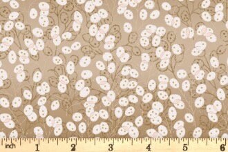 LAST BOLT!! Lewis & Irene Fairy Clocks Fabric Collection Gold Metallic Honesty on Deep Gold Premium 100% Cotton Quilt Shop Quality Fabrics