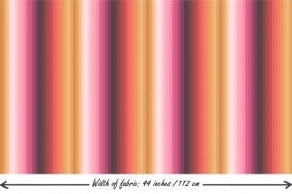 Lewis & Irene Rainbows Fabric Collection Digital Print Ochre/Multi Stripe Ombré Rainbows Premium 100% Cotton Quilt Shop Quality Fabrics