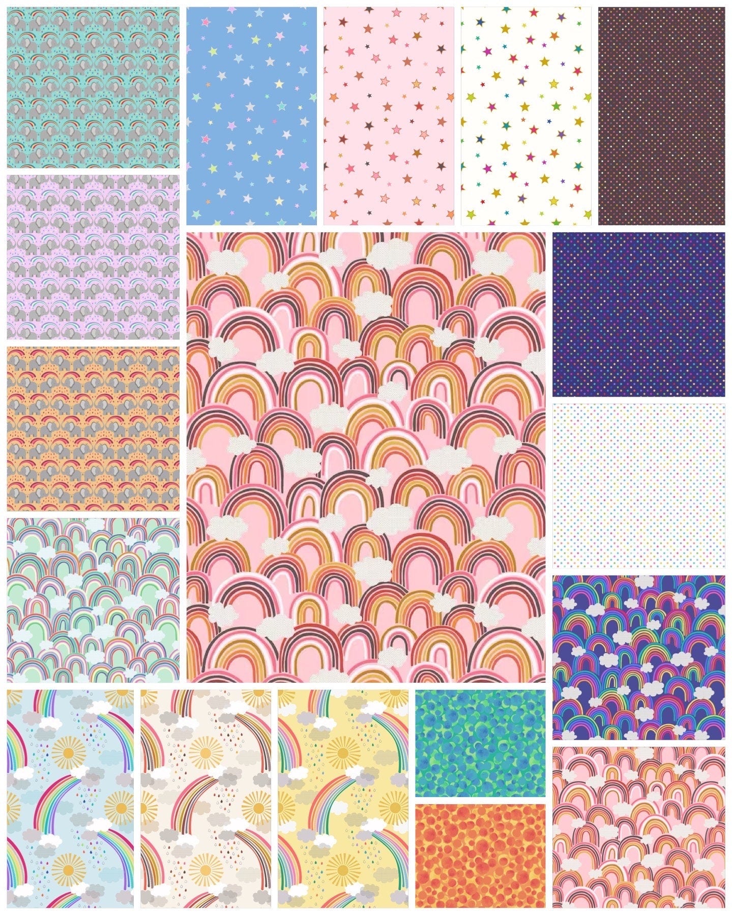 LAST ONE!! Lewis & Irene Rainbows Fabric Collection Quilt Kit #2 Finished Size: 54”x61.5” Premium 100% Cotton Quilt Shop Quality Fabrics