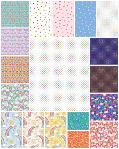 LAST ONE!! Lewis & Irene Rainbows Fabric Collection Quilt Kit #2 Finished Size: 54”x61.5” Premium 100% Cotton Quilt Shop Quality Fabrics