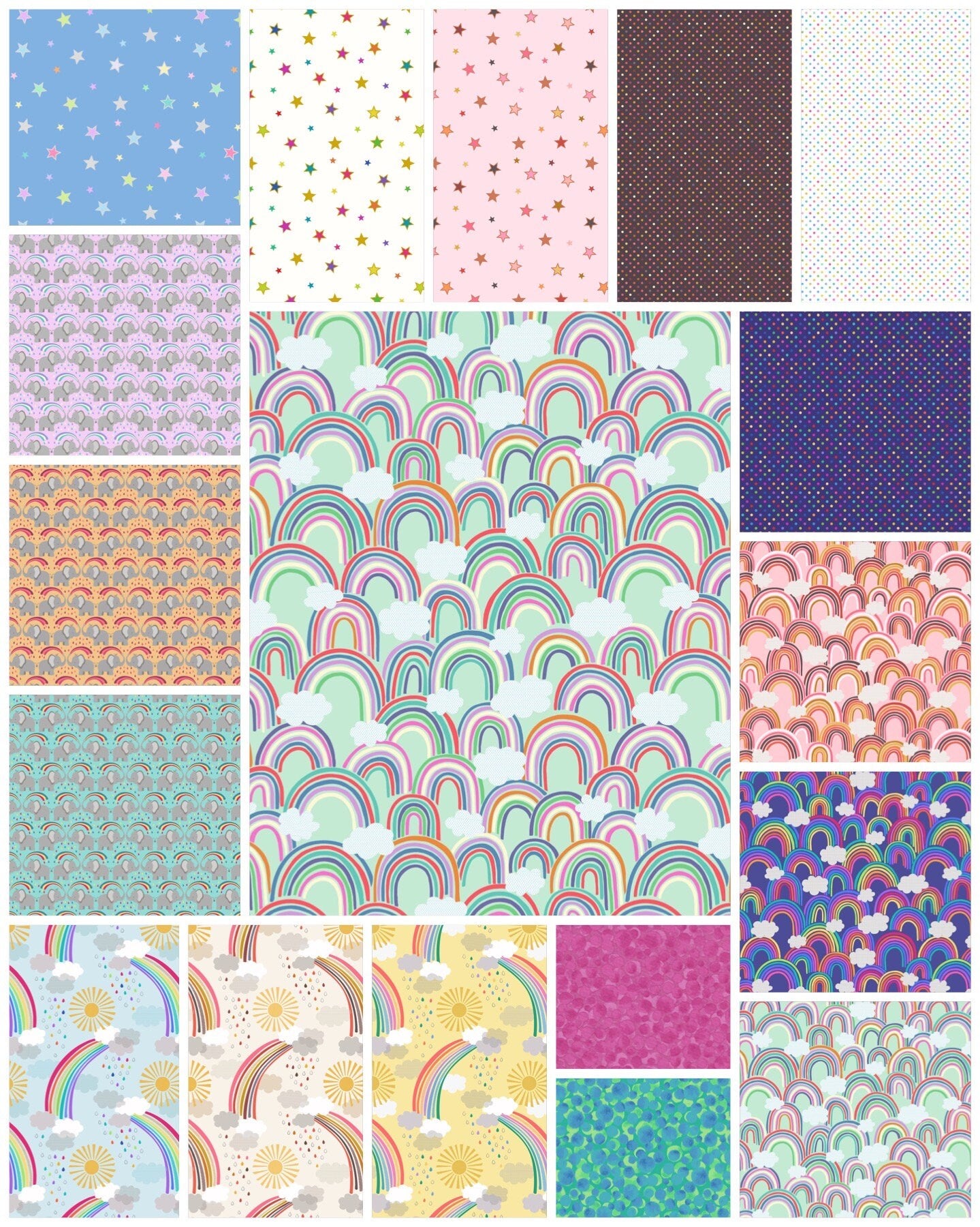 LAST ONE!! Lewis & Irene Rainbows Collection Quilt Kit #1 Finished Size: 54”x61.5” Premium 100% Cotton Quilt Shop Quality Fabrics