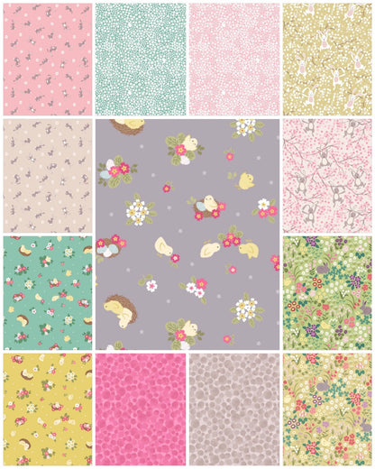 LAST ONE!! Lewis & Irene Bunny Hop Fabric Collection Quilt Kit #1 Finished Size: 58"x67" Premium 100% Cotton Quilt Shop Quality Fabrics