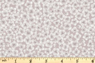 Lewis & Irene’s Love Blooms Fabric Collection Petals on Natural Premium 100% Cotton Quilt Shop Quality Fabrics