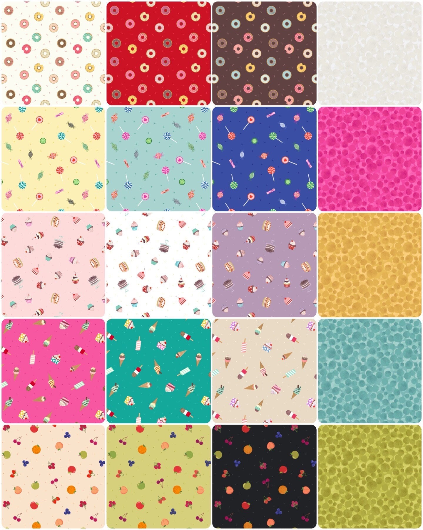 Lewis & Irene Small Things Sweet Fabric Collection Cakes on Light Pink Premium 100% Cotton Quilt Shop Quality Fabrics