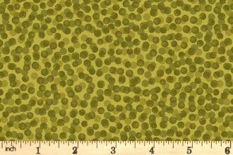 Lewis & Irene The Orchard Fabric Collection Abstract Berries on Green Premium 100% Cotton Quilt Shop Quality Fabrics