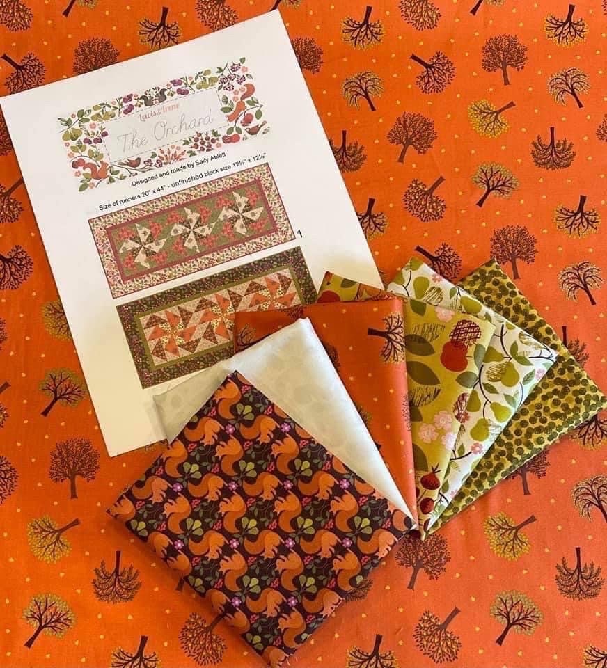 LAST RESTOCK! Lewis & Irene The Orchard Fabric Collection Table Runner Kit #2 Finished Size: 20”x44” Premium 100% Cotton Fabrics