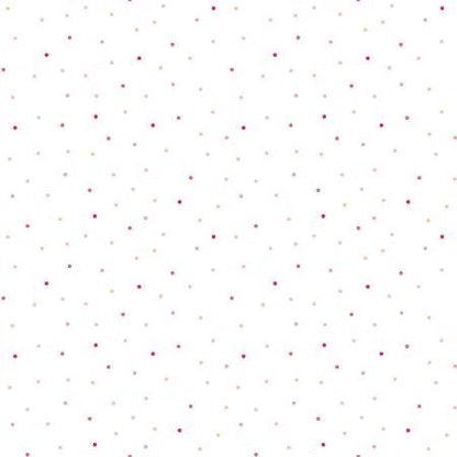 Maywood Studio Kimberbell Vintage Flora Fabric Collection Tiny Dots White/Pink/Multi Premium 100% Cotton Quilt Shop Quality Fabrics