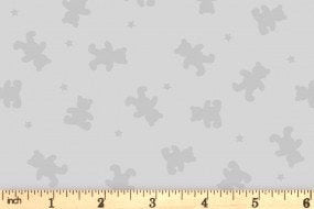 Lewis & Irene Tiny Tonals Fabric Collection Bears Grey on Grey Premium 100% Cotton Quilt Shop Quality Fabrics