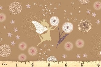 Lewis & Irene Fairy Clocks Fabric Collection Gold Metallic Fairy Clocks on Deep Gold Premium 100% Cotton Quilt Shop Quality Fabrics