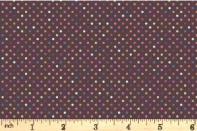 Lewis & Irene Rainbows Fabric Collection Rainbow Dots on Dark Premium 100% Cotton Quilt Shop Quality Fabrics