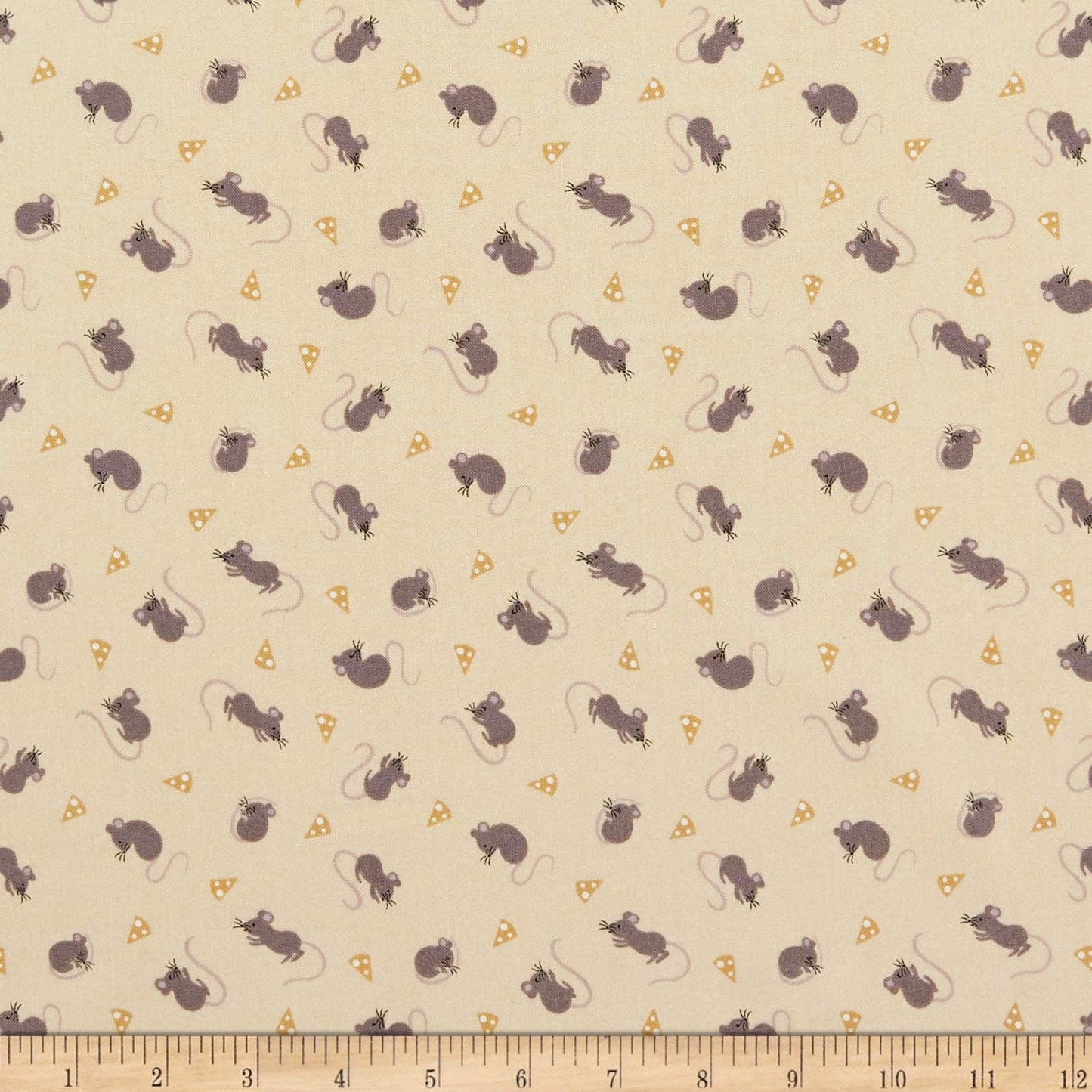 LAST BOLT! Lewis & Irene Small Things Country Creatures Fabric Collection Mice on Cream Premium 10% Cotton Quilt Shop Quality Fabrics