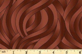 Lewis & Irene Reflections Fabric Collection Swirls on Chocolate Premium 100% Cotton Quilt Shop Quality Fabrics