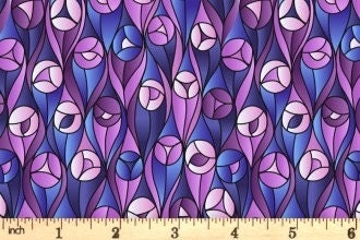 Lewis & Irene Reflections Fabric Collection Buds on Greens and Blues Premium 100% Cotton Quilt Shop Quality Fabrics