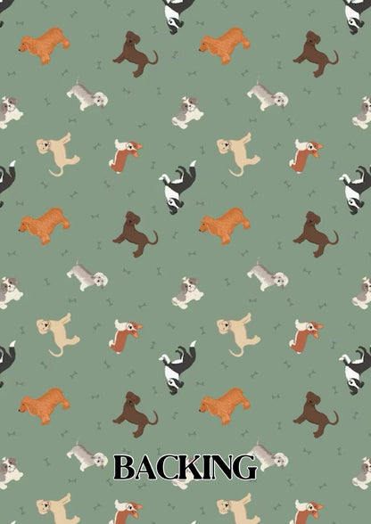 Lewis & Irene Small Things Pets Fabric Collection Quilt Kit #1 Finished Size: 50”x55” Premium 100% Cotton Fabrics