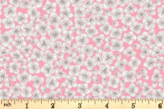 Lewis & Irene’s Love Blooms Fabric Collection Petals on Pink Premium 100% Cotton Quilt Shop Quality Fabrics