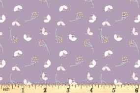 Lewis & Irene Heart of Summer Fabric Collection Petal Play on Purple Premium 100% Cotton Quilt Shop Quality Fabrics